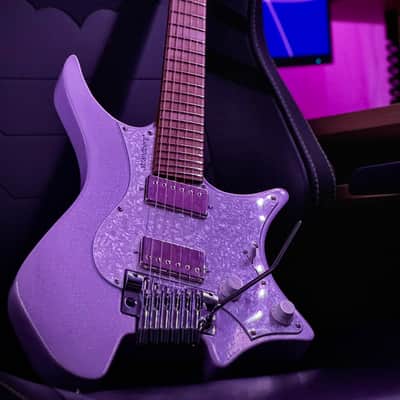 Strandberg Guitars Classic 6 w/ flame maple neck - Lilac Sparkle Gloss image 1