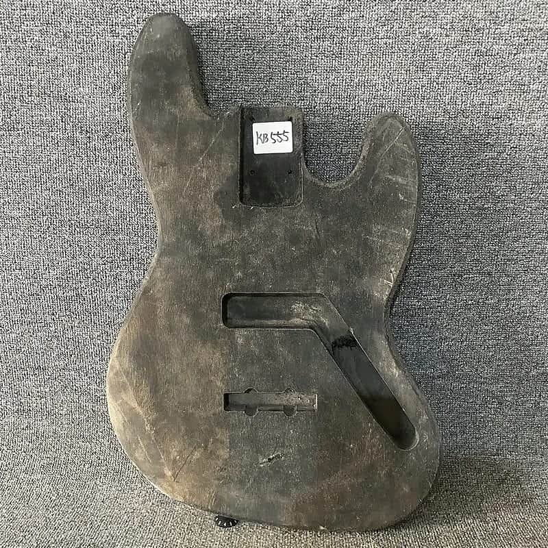 Solid Basswood 4 String Jazz Bass Style Body image 1