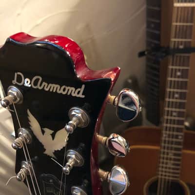Guild DeArmond Jetstar 1990s Cherry Red image 10