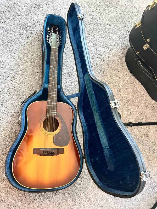Washburn 12-String Dreadnought Acoustic Sunburst w/ Hard Case image 1