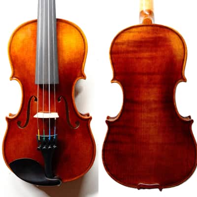 Handmade 1/8 Violin Outfit–European Wood, One Piece Back, Sweet Sound, Case &Bow image 2
