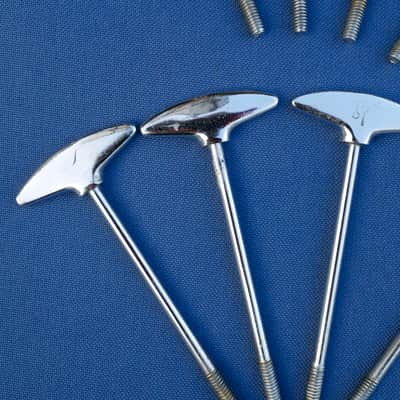 Sonor Teardrop Champion T-rods Tension Rods Bass Drum Lot of 8 Vintage image 7