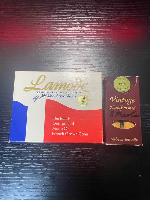 Various Rare Old Alto Saxophone Reeds (Strength 3) (12 Reeds) (Old Stock) image 1