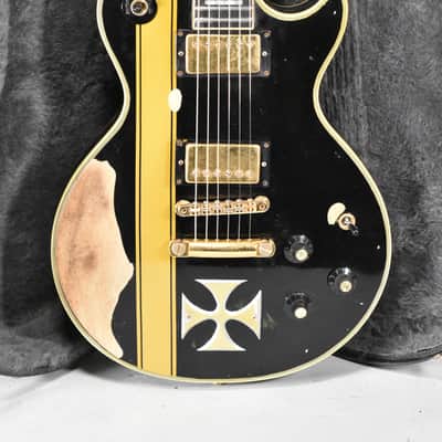 1973 Gibson Les Paul Custom James Hetfield Iron Cross Vintage Electric Guitar w/HSC image 2
