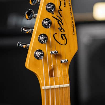 Godin Session SG MN Electric Guitar - Blackburst with Gig Bag - Used image 6
