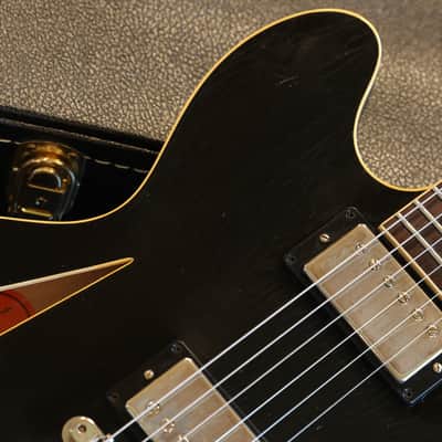 2022 Gibson Trini Lopez Murphy Lab Light Aging Semi-Hollow Electric Guitar Black Ebony + COA OHSC image 3