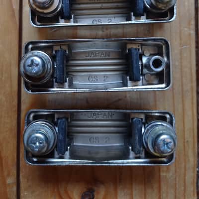 Tama CS2 Japan Snare Lugs Set 3pc. for Royalstar / Swingstar 70s-80s - Chrome image 2