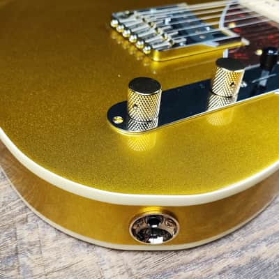 MyDream Partcaster Custom Built - Metallic Gold Lollar P90 50s Wind image 7
