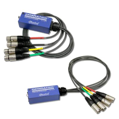 Radial Catapult Mini TX Cat 5/6 Audio Snake Module with Radial Catapult Mini RX Cat 5/6 Audio Snake Module and Polishing Cloth image 1