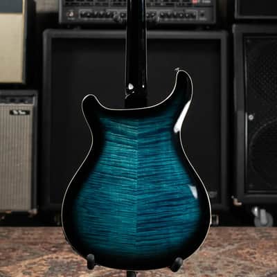 PRS SE Hollowbody II Piezo Electric Guitar - Peacock Blue Smokeburst with Gig Bag image 7