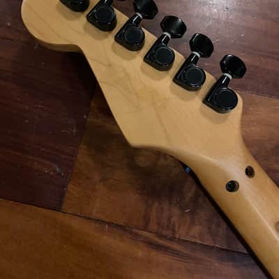 1989 Fender Squier MIK Korea Floyd Rose Strat Stratocaster Rosewood Neck Tuners image 3