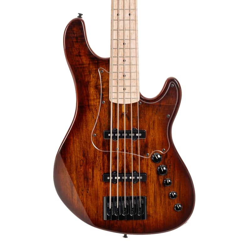 Cort GB-Fusion 5-String Bass Guitar - Antique Brown Burst image 1