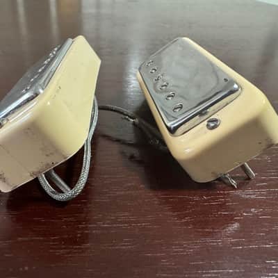 Gibson Vintage Les Paul Deluxe Mini Humbucker Patent Number Sticker Pickup Set 1969-1974 image 6
