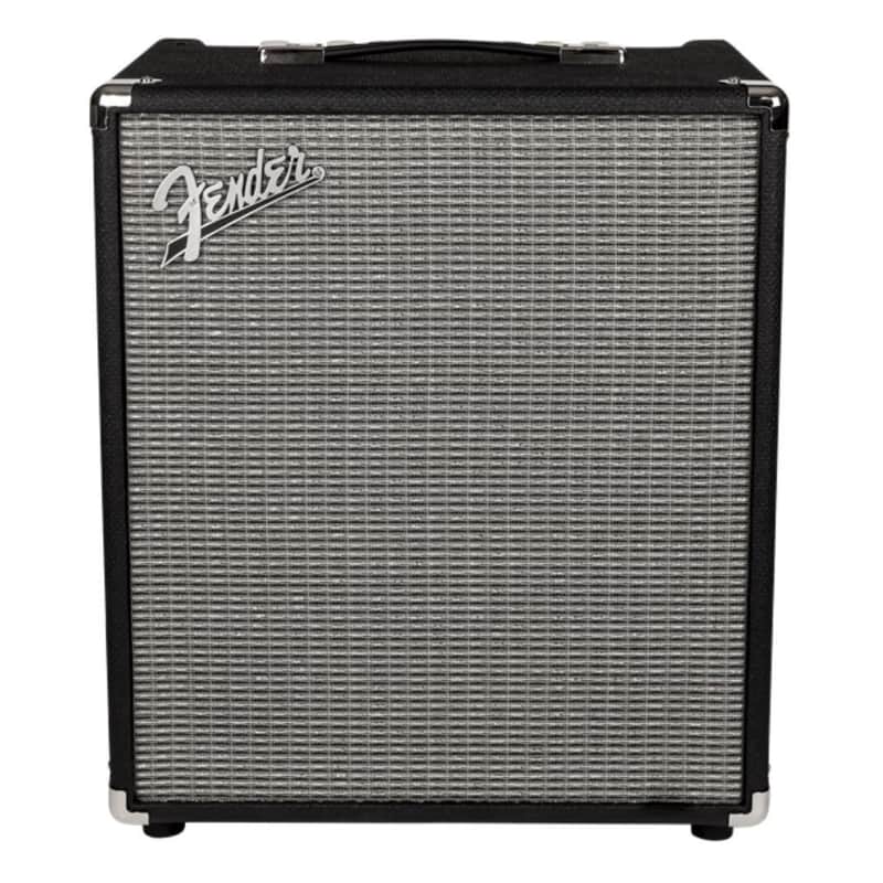 Fender Rumble 100 V3 120V Combo Amplifier for Bass Guitar (Black and Silver)