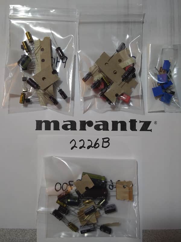 Marantz 2226B Restoration Kit. Caps, Trimmers, Transistors. Quality Parts at a Great Price! image 1