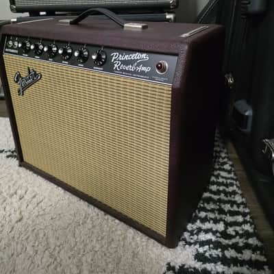 Fender '65 Princeton Reverb Reissue "Bordeaux Reserve" FSR Limited Edition 12-Watt 1x12" Guitar Combo 2010s - Wine Red / Wheat image 4