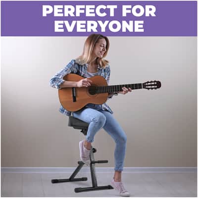 Liquid Stands Guitar Stool, Adjustable Piano Seat - Comfortable Musician Drum Throne Guitar Chair for Adults, Kids, Drummer, Guitarist image 5