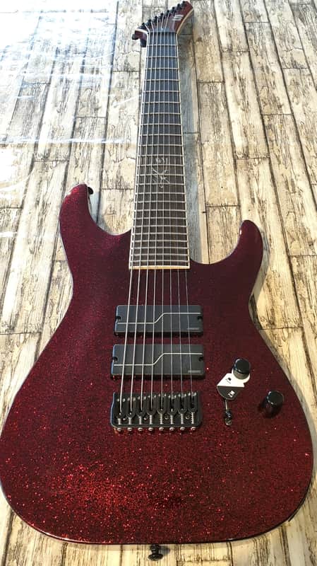 ESP LTD Stephen Carpenter SC-608B Baritone 8 String - Red Sparkle