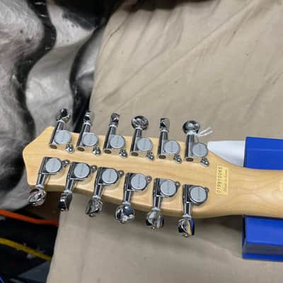 Danelectro 59M 12SDC 12-string Guitar MIK Made In Korea Blue Sparkle image 13
