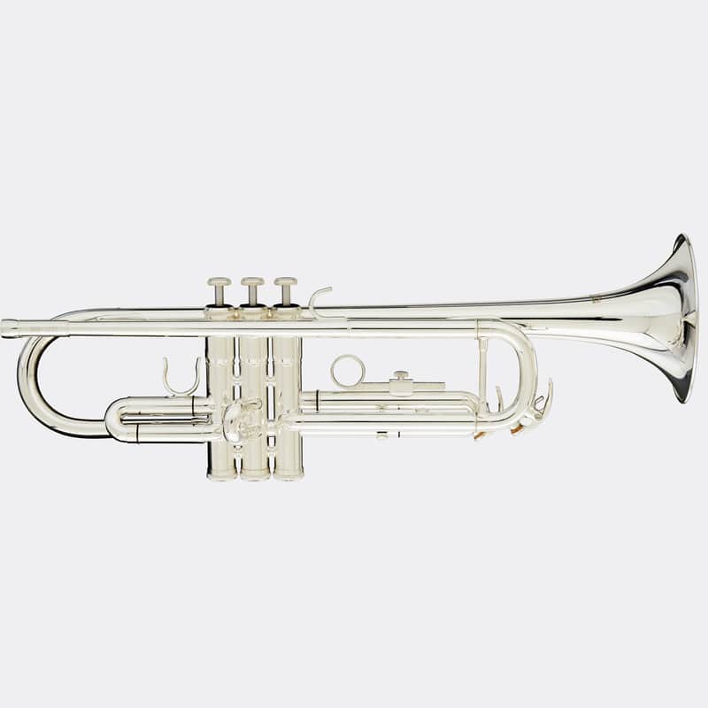 Blessing Standard Series Bb Trumpet, .460 Bore, Silver-Plate, Outfit image 1
