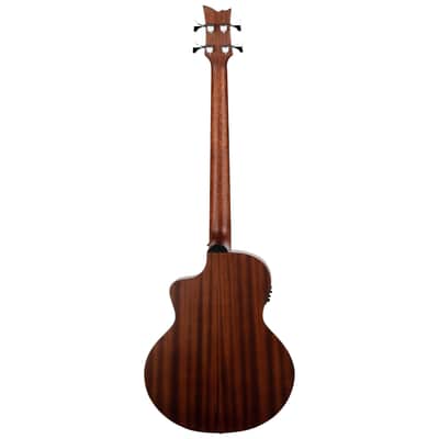 Ortega D7CE-BFT-4 Deep Series 7 Spruce Top Mahogany Neck Medium Scale 4-String Acoustic-Electric Bass Guitar image 4