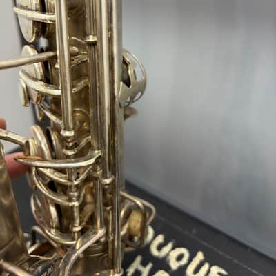 Vintage Pre War Conn New Wonder Alto Saxophone Silver with Gold Wash Bell 1922-23 image 14
