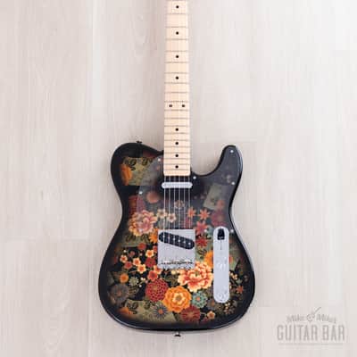 2011 Fender Telecaster Black Floral TL69-SPL Non-Catalog Limited Edition, Near-Mint w/ Case, Japan MIJ image 2