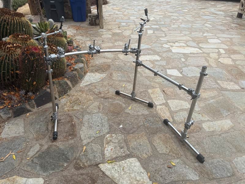 DW Main Rack Package + PDP Side Rack w/ Cymbal Arms / Clamps/ L RODS image 1
