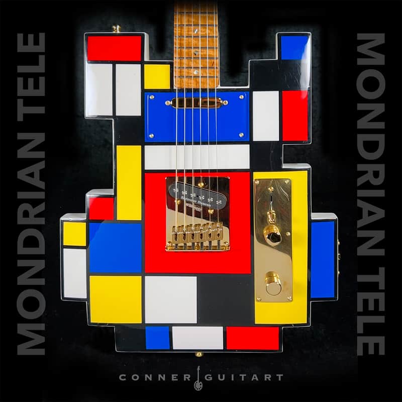 Custom Mondrian Tele by Conner Guitart image 1