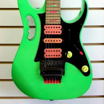 1987 JEM777LNG Steve Vai Electric Guitar Loch Ness Green w/ Case JEM image 1