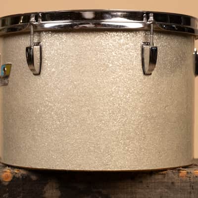 1970s Ludwig 9x13 Silver Sparkle Concert Tom image 2
