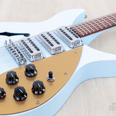 2004 Rickenbacker 325C58/12 12-String Blue Boy F Hole w/ Roger McGuinn Compressor & Case, 325/12 image 7