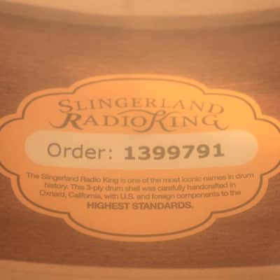 Slingerland Radio King 4-pcs Blue/Silver Lacquer Drum Set (20-12-14-14) - New! image 12