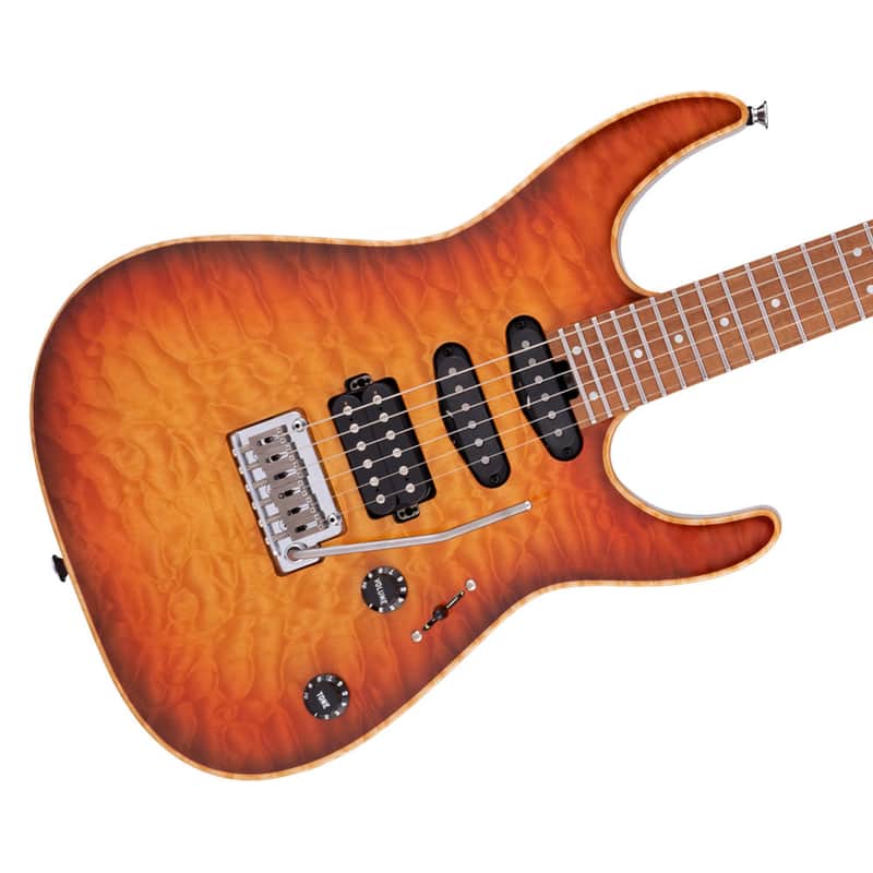 Charvel USA Select DK24 HSS 2PT CM QM Autumn Glow 2839413798 image 1