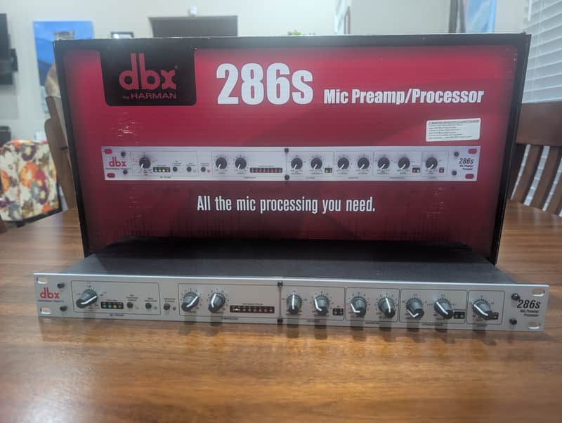 dbx 286s Microphone Preamp Processor - mint open box 2010s - Silver image 1