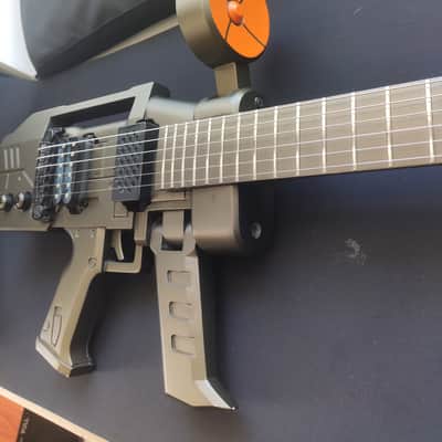 Esp Custom Shop Gundam 2002 EFSF Beam Raygun Guitar with original Gundam softcase ! image 7