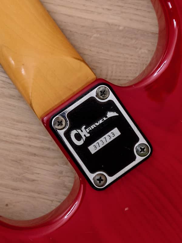 1990s Charvel by Jackson CST-070-SSS Super Strat See Through Red