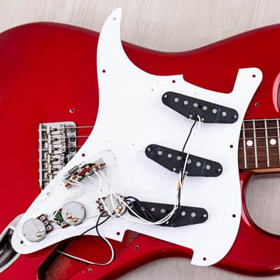 1983 Fender Stratocaster '62 Vintage Reissue JV ST62-65 Candy Apple Red 100% Original, Japan MIJ Fujigen image 19
