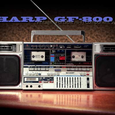 SHARP GF-800Z 🔥 Rare Vintage Double Cassette Boombox Japan | Reverb