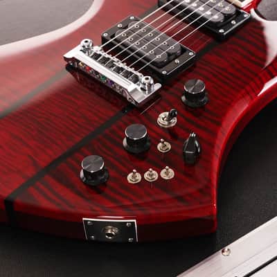 B.C. Rich USA Custom Shop Mockingbird Quilt Top Cherry Red 2026 image 11