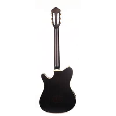 Ibanez TOD10N Tim Henson Signature Nylon Acoustic-Electric Transparent Black Flat Used image 3