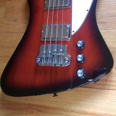 Epiphone Thunderbird Classic IV Pro Tobacco Burst Modified Gibson Pickups Hipshot image 12