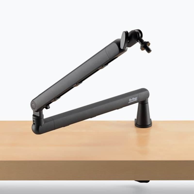 On-Stage Low-Profile Broadcast Boom Arm MBSLP1 - Black image 1