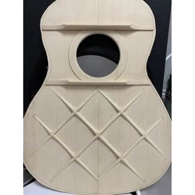 Pono BN4-2 Solid Cedar & Mahogany Nui Baritone Ukulele - Lattice Bracing image 7