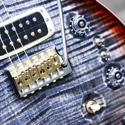 PRS 40th Anniversary Custom 24-08 Semi-Hollow Limited Edition Charcoal Cherry Burst Electric Guitar w/Case image 8