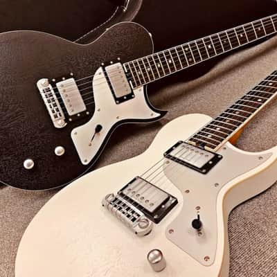 Aria Pro II 718-MK2 Brooklyn Electric Guitar-See-Through White *USA Small Business* image 2