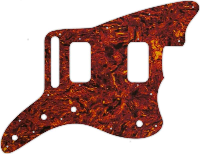 WD Custom Pickguard For Fender Jazzmaster HH #05P Tortoise Shell/Parchment image 1