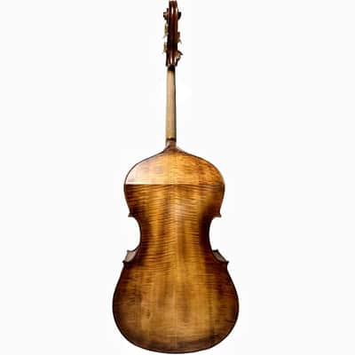 High quality 4/4 Double bass,Flames Maple back,Spruce Wood Top,Deep Big Sound image 6