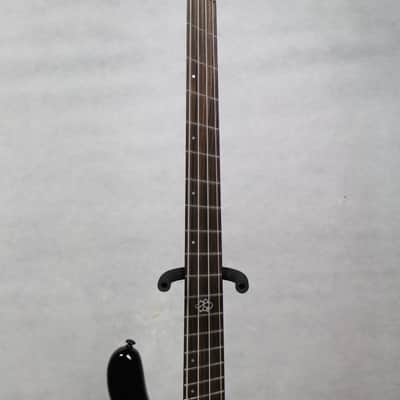 Spector NS Dimension HP 4-String Multi-Scale Bass Guitar, Solid Black Gloss w/ Gig Bag image 3