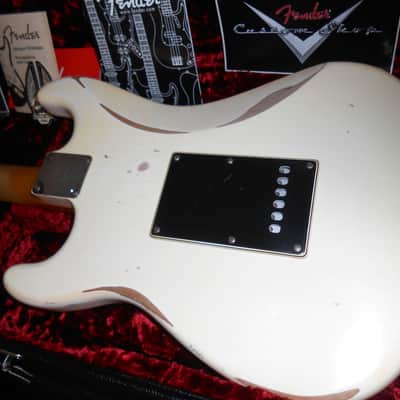 Fender Road Worn 2009-2015 - Olympic White w/ Custom Shop Ancho Poblano hand-wound pickups & CS case image 11